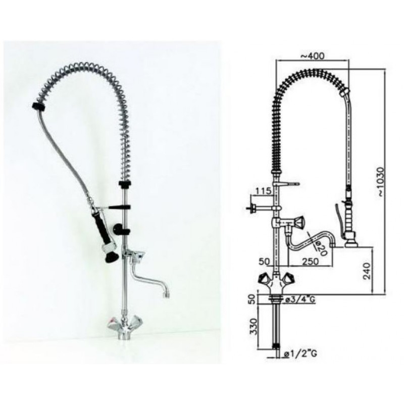 Zuhany csaptelep Asztali